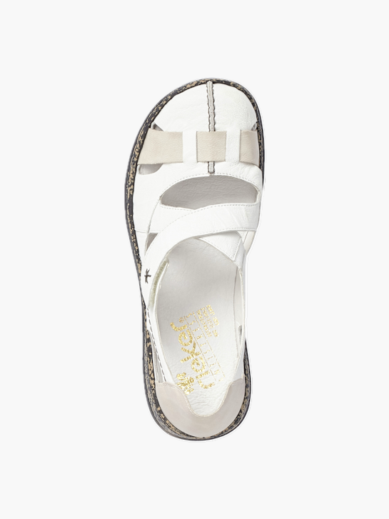 Rieker Damen Slipper Weiß 137105 4