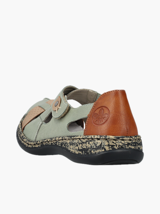 Rieker Damen Ballerinas Grün 137106 3