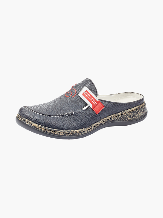 Rieker Damen Clogs Blau 137110 2