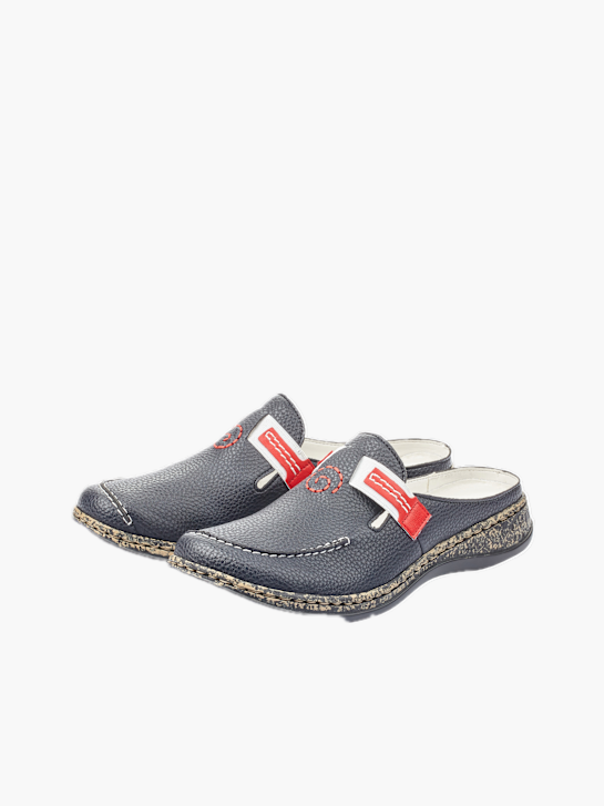 Rieker Damen Clogs Blau 137110 4
