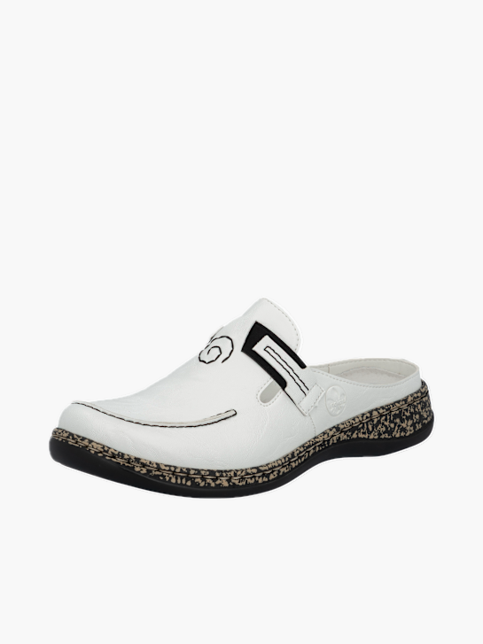 Rieker Damen Clogs Weiß 137111 2