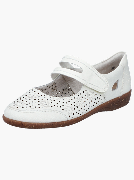 Rieker Damen Slipper Weiß 137122 2