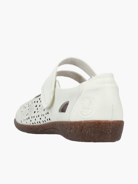 Rieker Damen Slipper Weiß 137122 3