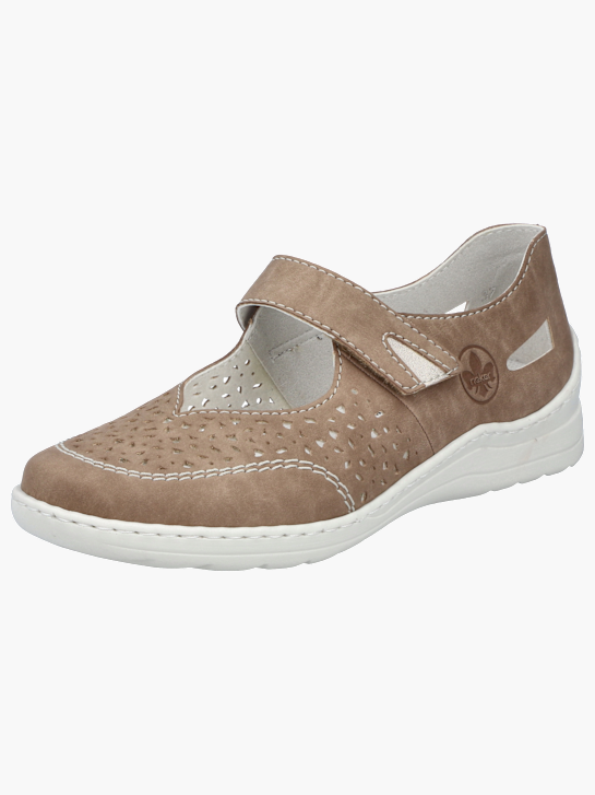 Rieker Damen Slipper Beige 137132 2