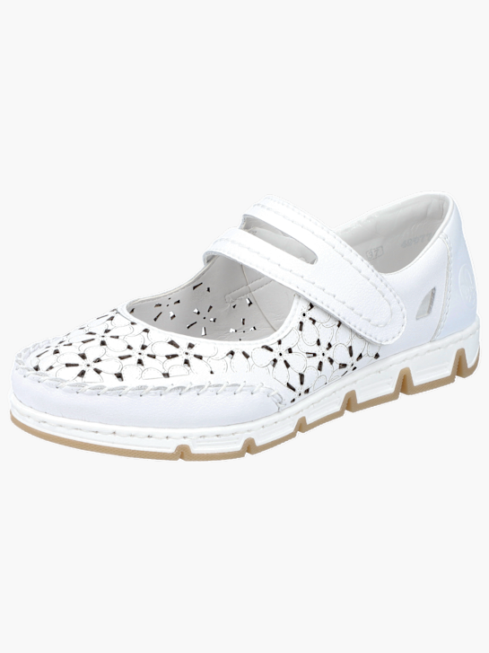 Rieker Damen Ballerinas Weiß 137140 2