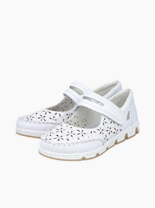 Rieker Damen Ballerinas Weiß 137140 4