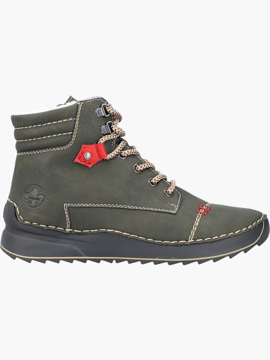 Rieker Damen Schnürstiefel Olive 143602 1