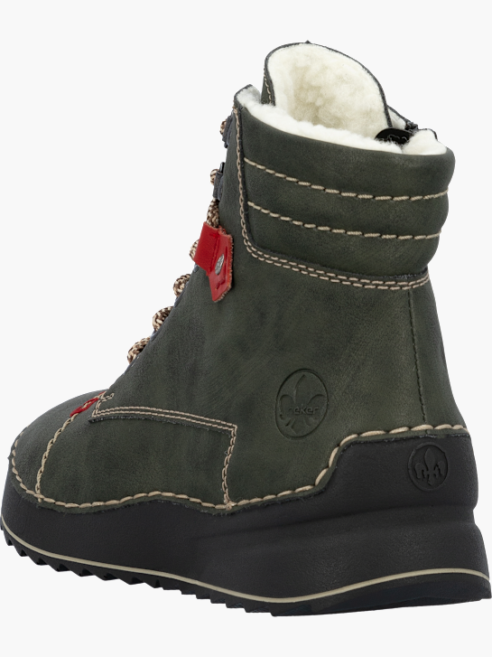 Rieker Damen Schnürstiefel Olive 143602 3