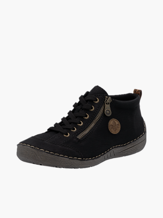Rieker Damen Schnürstiefel Schwarz 137154 2