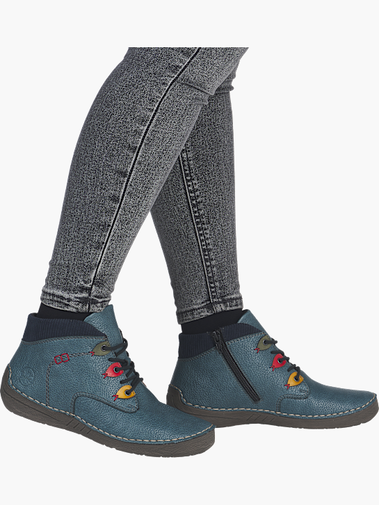 Rieker Damen Kurzstiefel Blau 143610 4