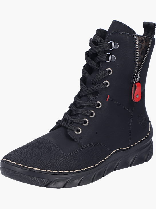 Rieker Damen Schnürstiefel Schwarz 143618 3