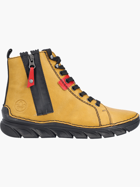Rieker Damen Schnürstiefel Gelb 143619 1