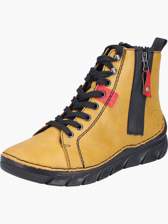 Rieker Damen Schnürstiefel Gelb 143619 3