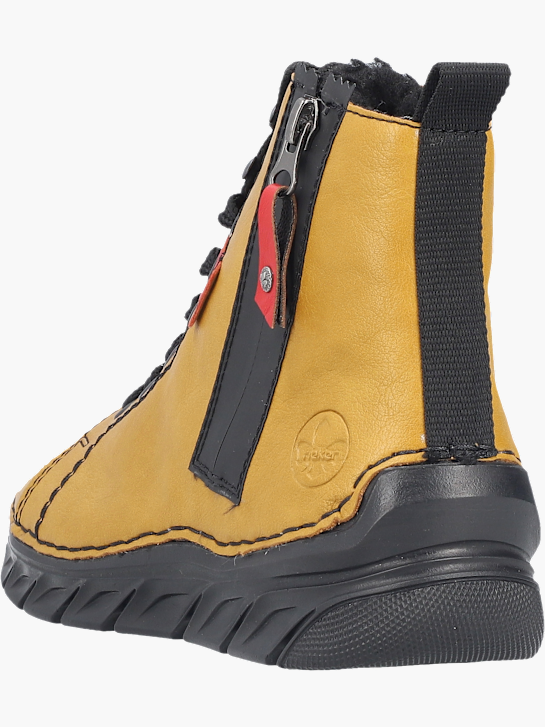 Rieker Damen Schnürstiefel Gelb 143619 4