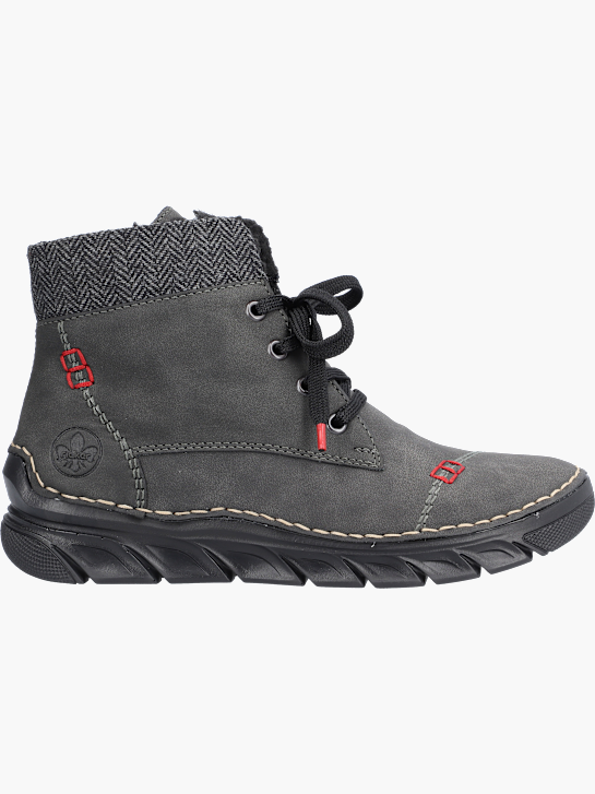 Rieker Damen Schnürstiefel Grau 143621 1