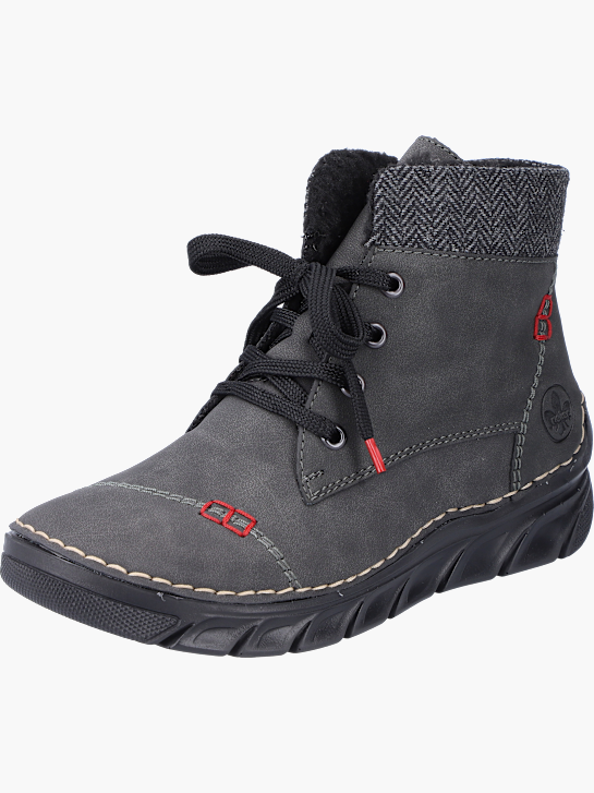 Rieker Damen Schnürstiefel Grau 143621 2
