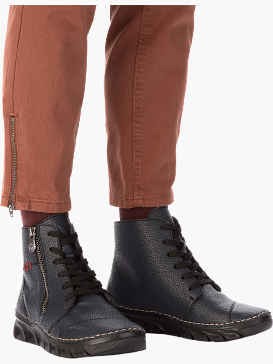 Rieker Damen Schnürstiefel Blau 143622 4