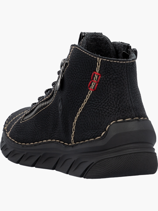 Rieker Damen Schnürstiefel Schwarz 143625 3