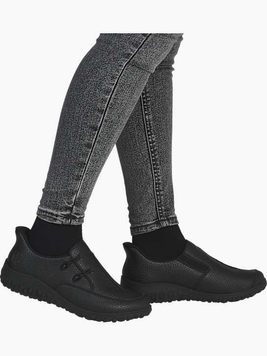 Rieker Damen Slipper Schwarz 143635 4