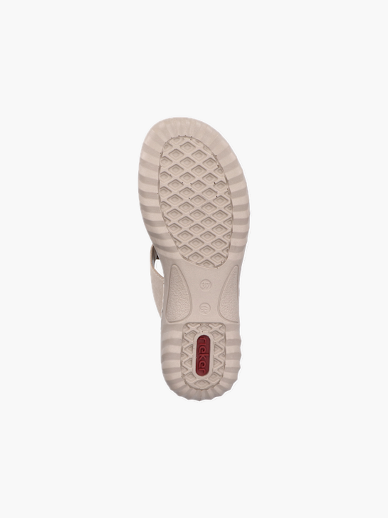 Rieker Damen Pantoletten Beige 137210 4