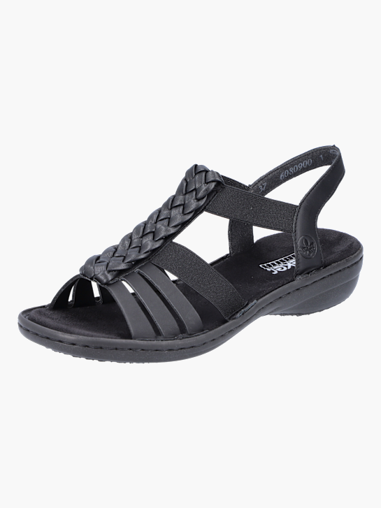 Rieker Damen Riemchensandalen Schwarz 137220 2
