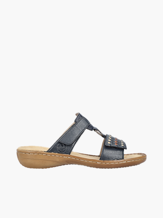Rieker Damen Pantoletten Blau 137223 1