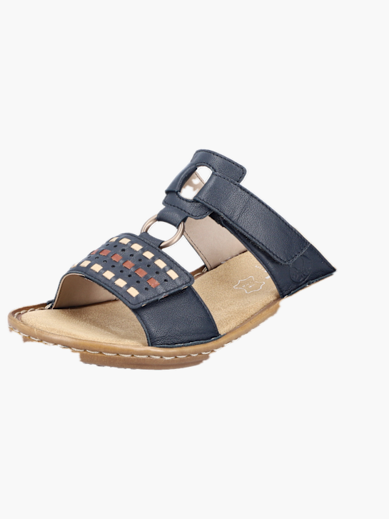 Rieker Damen Pantoletten Blau 137223 2