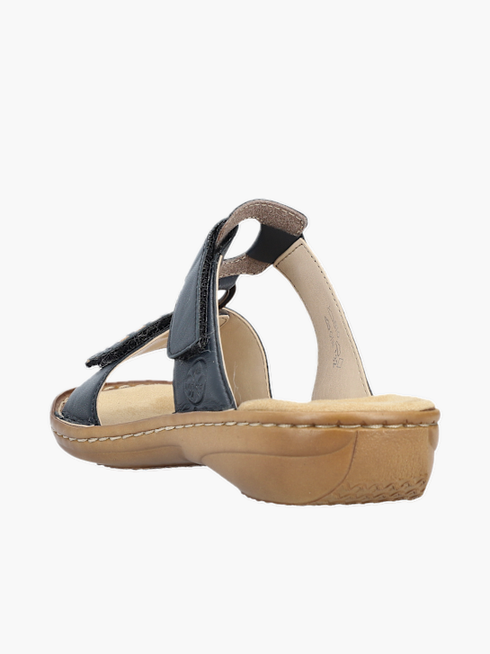 Rieker Damen Pantoletten Blau 137223 3