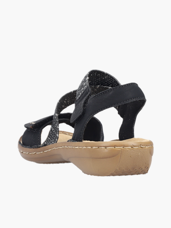 Rieker Damen Riemchensandalen Schwarz 137226 3