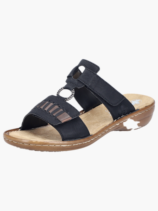 Rieker Damen Pantoletten Schwarz 137229 2