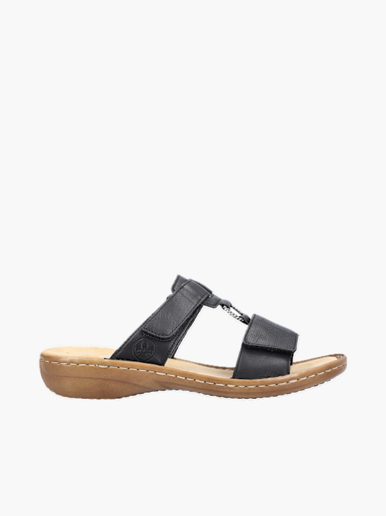 Rieker Damen Pantoletten Schwarz 137231 1
