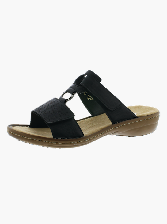 Rieker Damen Pantoletten Schwarz 137231 2