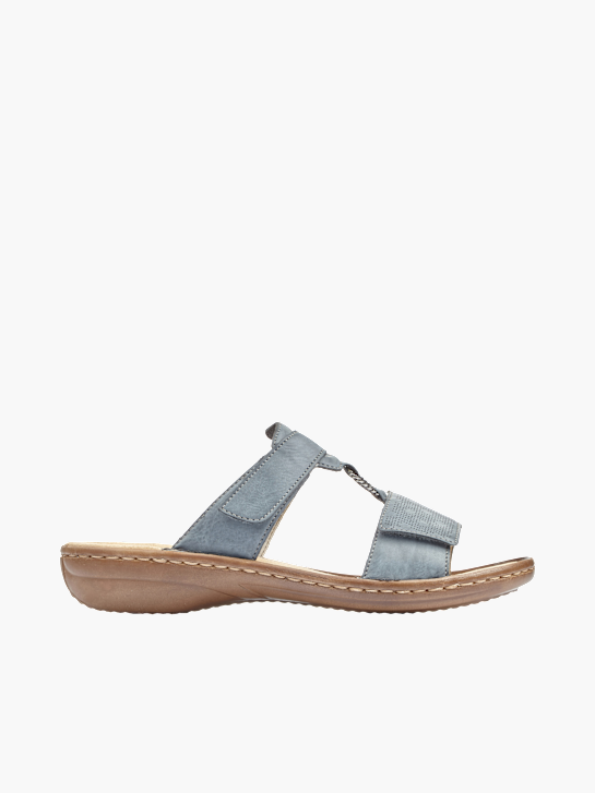 Rieker Damen Pantoletten Blau 137232 1