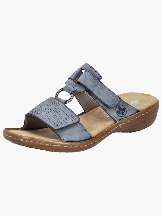 Rieker Damen Pantoletten Blau 137232 2