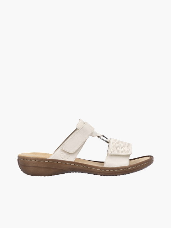 Rieker Damen Pantoletten Beige 137233 1