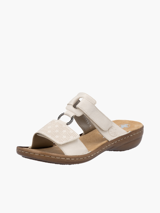 Rieker Damen Pantoletten Beige 137233 2