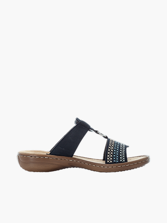 Rieker Damen Pantoletten Blau 137217 1