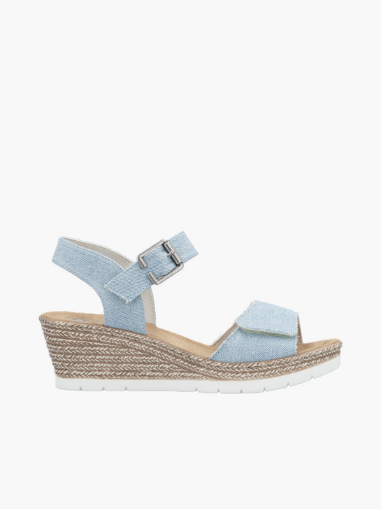 Rieker Damen Keilsandaletten Blau 137249 1