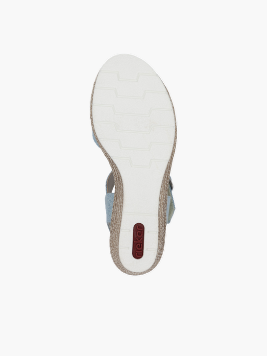 Rieker Damen Keilsandaletten Blau 137249 4