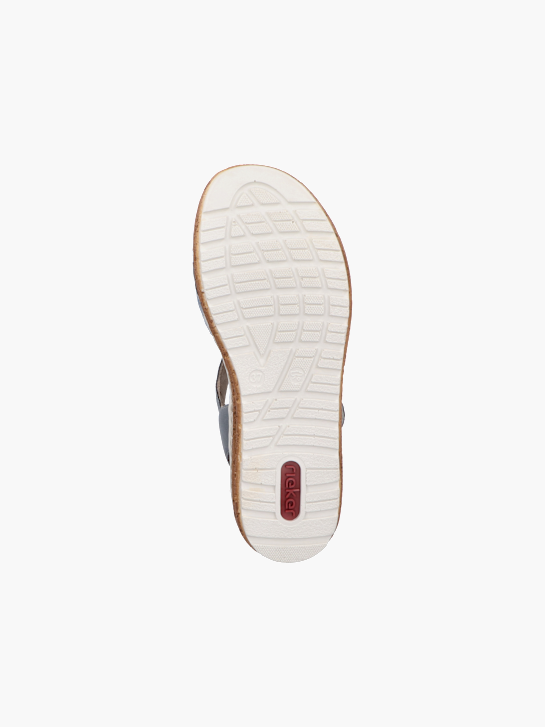 Rieker Damen Keilsandaletten Blau 137256 4