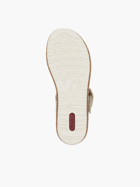 Rieker Damen Keilsandaletten Beige 137257 3