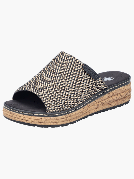 Rieker Damen Pantoletten Schwarz 137258 2