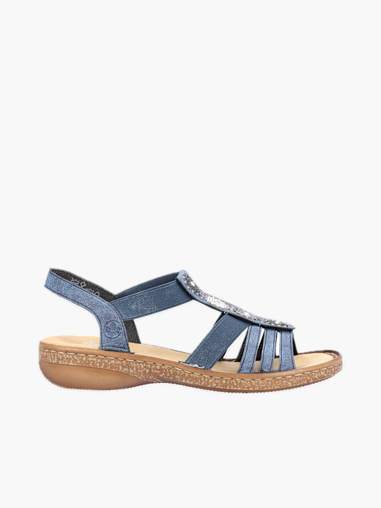 Rieker Damen Riemchensandalen Blau 137261 1