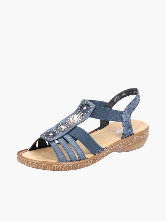 Rieker Damen Riemchensandalen Blau 137261 2