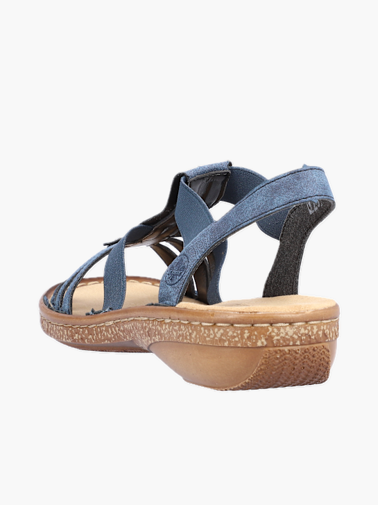 Rieker Damen Riemchensandalen Blau 137261 3