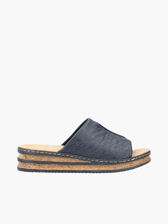 Rieker Damen Pantoletten Blau 137270 1