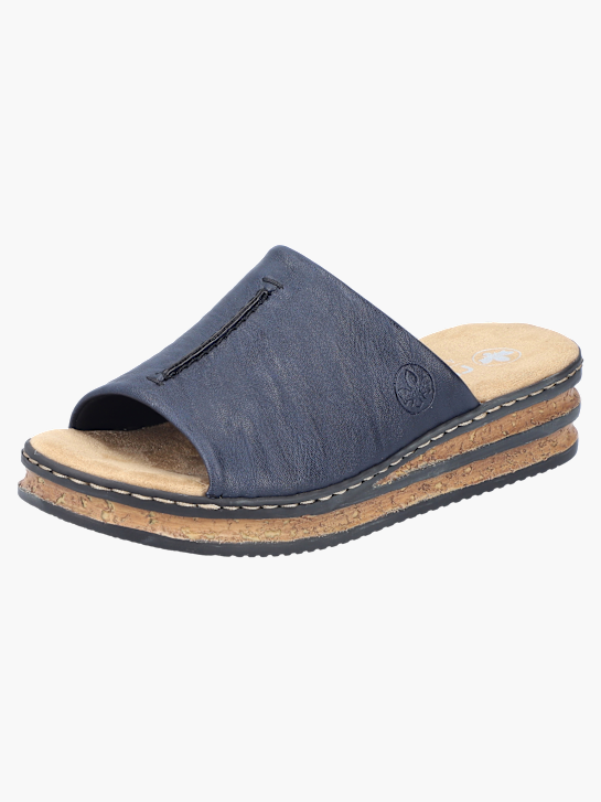Rieker Damen Pantoletten Blau 137270 2