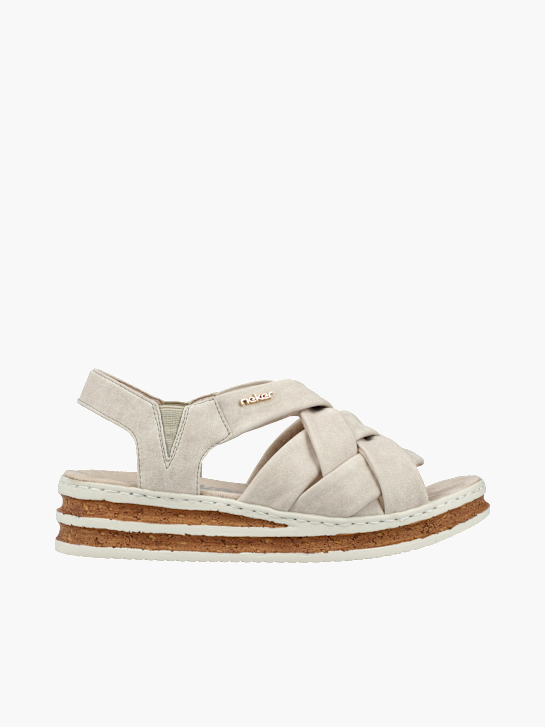 Rieker Damen Keilsandaletten Beige 137273 1