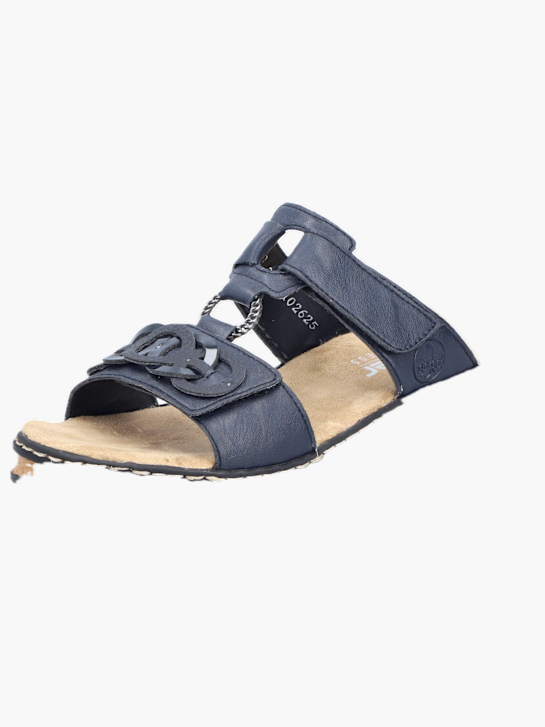 Rieker Damen Pantoletten Blau 137274 2