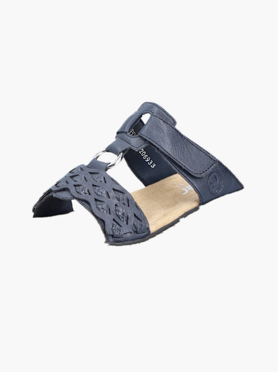Rieker Damen Pantoletten Blau 137266 2